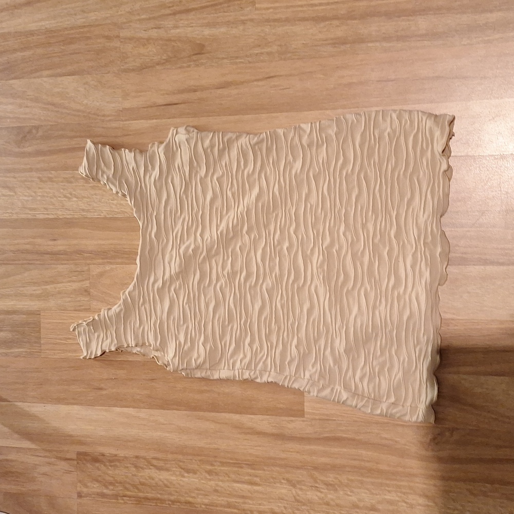 Tan stretch fancy tank top xs haystacks